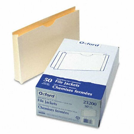 ESSELTE PENDAFLEX Double-Ply Tabbed File Jacket with 2 Expansion Lgl Manila, 50PK 23200